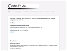 Tablet Screenshot of coates.tv